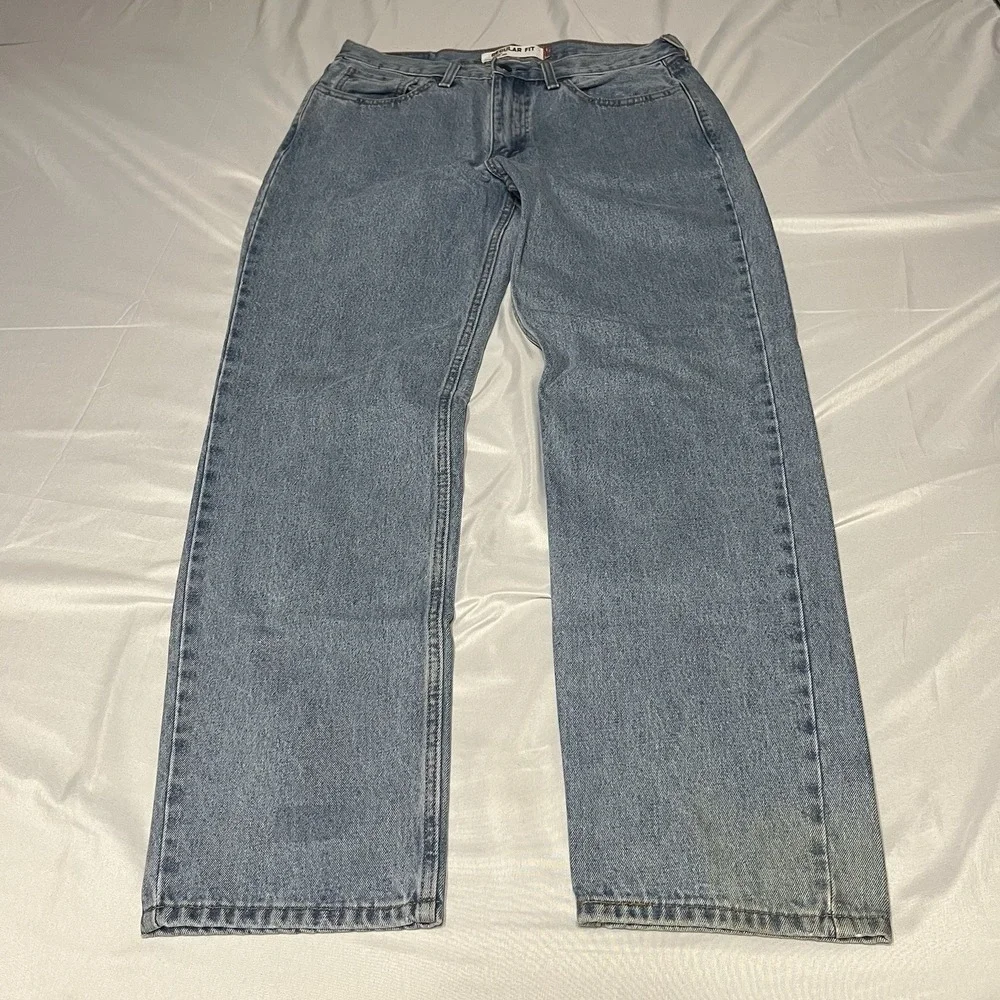 Y2K Levi's 505 Jeans Men's FITS Size 32x32 Grunge Med Wash Straight Leg